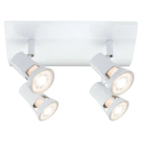 Spots Teja max. 4x10W GU10 Blanc 230V Métal - Pas cher