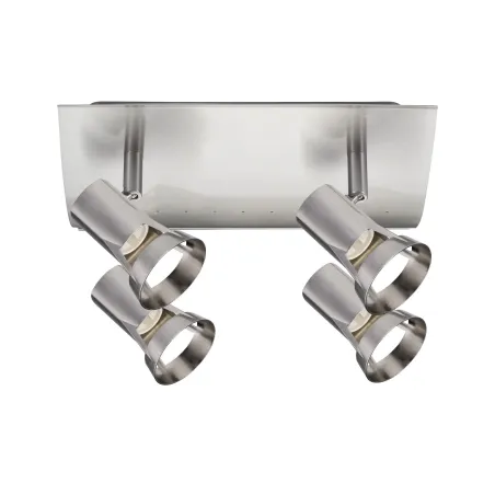 Spots Teja max. 4x10W GU10 Nickel satiné 230V Métal - Pas cher