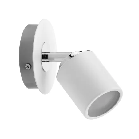 Spots Tube IP44 Max. 1x10W GU10 Blanc/chrome 230V métal - Pas cher