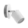 Spots Tube IP44 Max. 1x10W GU10 Blanc/chrome 230V métal - Pas cher