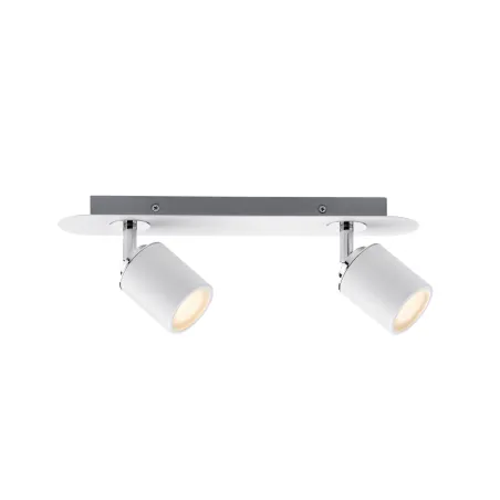 Spots Tube IP44 Max. 2x10W GU10 Blanc/chrome 230V métal - Pas cher
