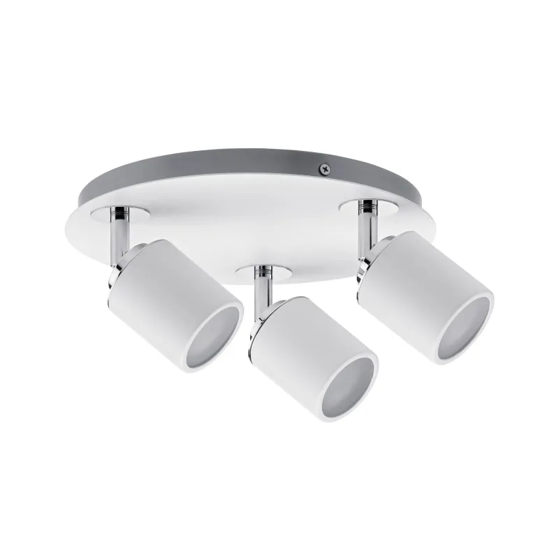 Spots Tube IP44 Max. 3x10W GU10 Blanc/chrome 230V métal - Pas cher
