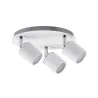 Spots Tube IP44 Max. 3x10W GU10 Blanc/chrome 230V métal - Pas cher