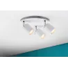 Spots Tube IP44 Max. 3x10W GU10 Blanc/chrome 230V métal - Pas cher