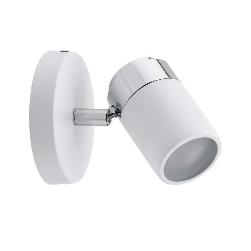 Spots Zyli IP44 Max. 1x10W GU10 Blanc/chrome 230V métal - Pas cher
