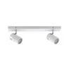 Spots Zyli IP44 Max. 2x10W GU10 Blanc/chrome 230V métal - Pas cher