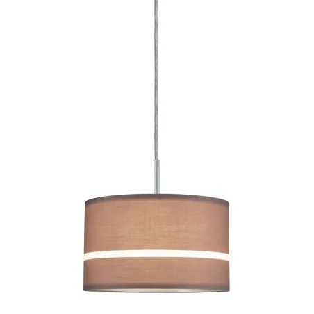 DecoSystems abat-jour en tissu Tessa brun foncé max. 50 W Diamètre 25 cm 