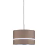 DecoSystems abat-jour en tissu Tessa brun foncé max. 50 W Diamètre 25 cm 