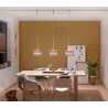 DecoSystems abat-jour en tissu Tessa brun foncé max. 50 W Diamètre 25 cm 