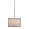 DecoSystems abat-jour en tissu Tessa gris clair max. 50 W Diamètre 25 cm 