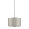 DecoSystems abat-jour en tissu Tessa gris clair max. 50 W Diamètre 25 cm 