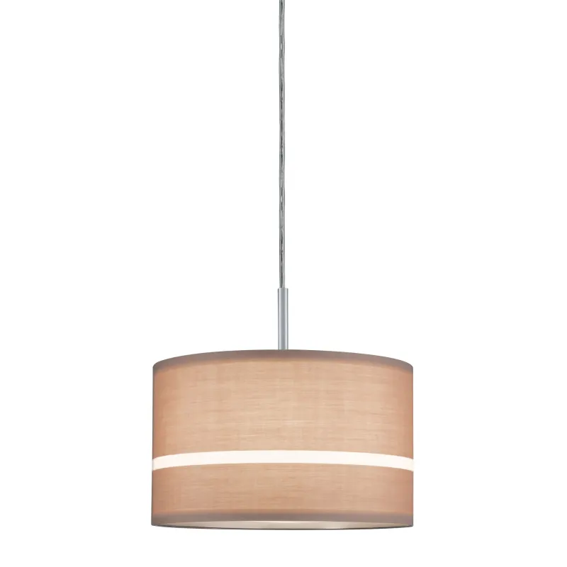 DecoSystems abat-jour en tissu Tessa caramel max. 50 W Diamètre 25 cm