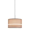 DecoSystems abat-jour en tissu Tessa caramel max. 50 W Diamètre 25 cm