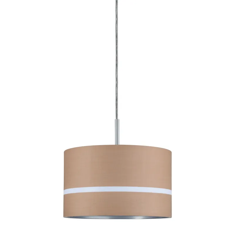 DecoSystems abat-jour en tissu Tessa caramel max. 50 W Diamètre 25 cm