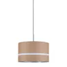 DecoSystems abat-jour en tissu Tessa caramel max. 50 W Diamètre 25 cm