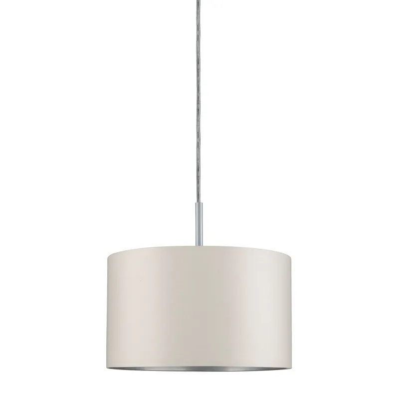 DecoSystems abat-jour en tissu Tessa crème max. 50 W Diamètre 25 cm
