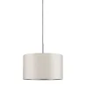 DecoSystems abat-jour en tissu Tessa crème max. 50 W Diamètre 25 cm
