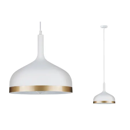 Neordic Embla suspension max 1x20W E27 Blanc/Or 230V Métal - Pas cher
