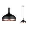 Neordic Embla suspension max 1x20W E27 Noir/Cuivre mat 230V Métal -...
