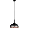 Neordic Embla suspension max 1x20W E27 Noir/Cuivre mat 230V Métal -...