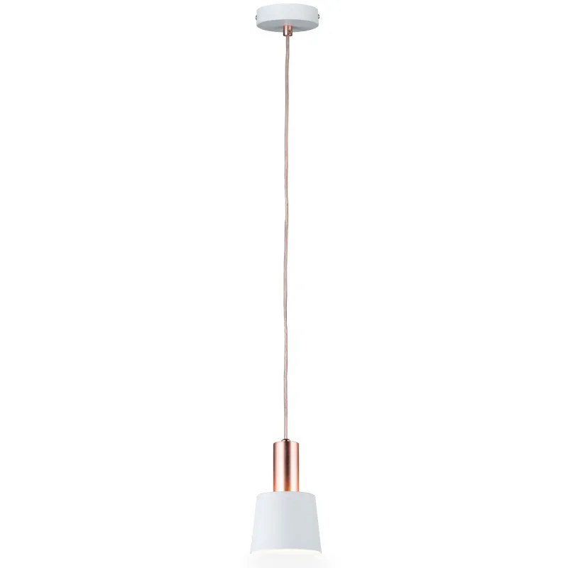 Neordic Haldar suspension max 1x20W E14 Blanc/Cuivre mat 230V Métal...