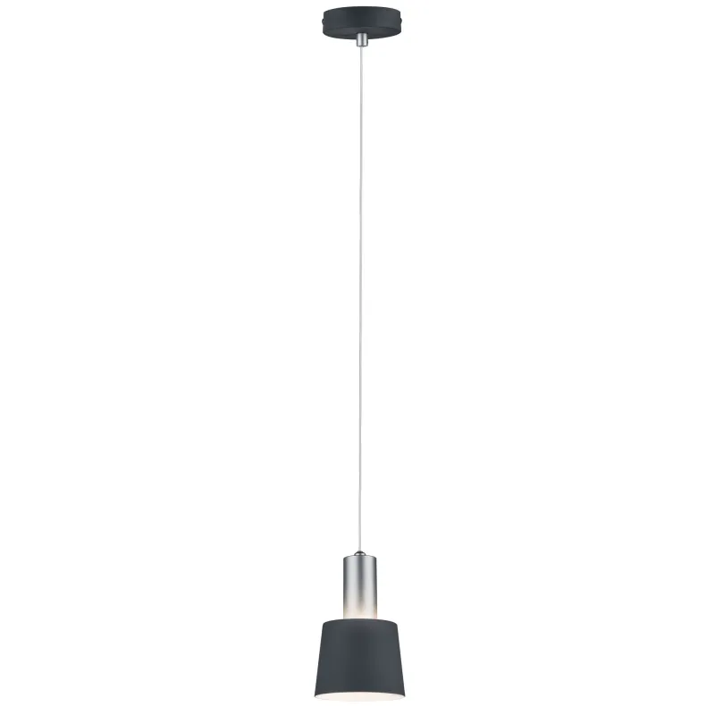 Neordic Haldar suspension max 2x40W E14 Gris foncé/Chrome mat 230V ...