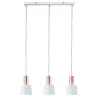 Neordic Haldar suspension max 3x20W E14 Blanc/Cuivre mat 230V Métal...