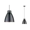Neordic Roald suspension max 1x20W E27 Noir mat/Gris 230V Métal/Mar...