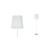 Neordic Stellan Lampadaire max 1x20W E27 Blanc/Bois 230V Tissu/Méta...