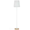 Neordic Stellan Lampadaire max 1x20W E27 Blanc/Bois 230V Tissu/Méta...