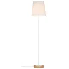 Neordic Stellan Lampadaire max 1x20W E27 Blanc/Bois 230V Tissu/Méta...
