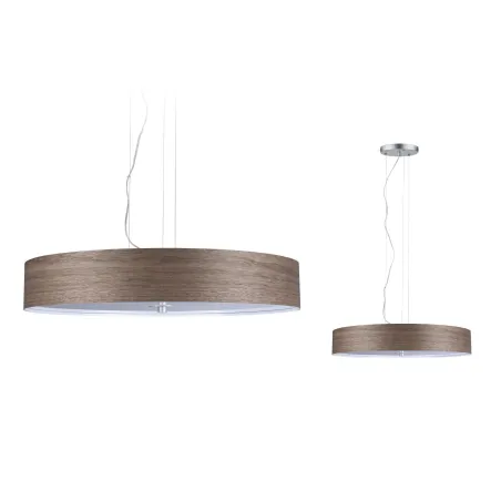 Neordic susp max 3x20W E27 Bois/Chrome Mat 230V Bois Métal - Pas cher