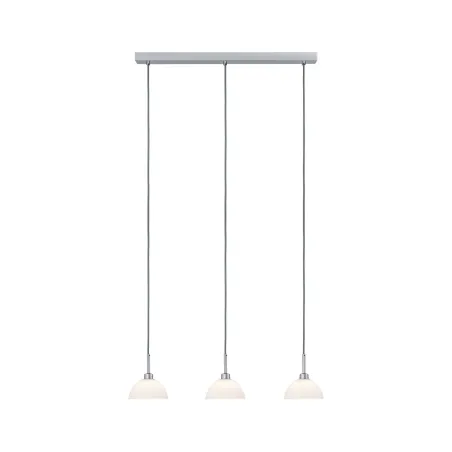 Susp Parana max.3x40W GU10 Blanc/Chrome mat 230V Verre/Métal - Pas ...