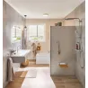 Suspension Cameo IP44 max 20W E27 Noir/Bois 230V Métal/Bois - Pas cher