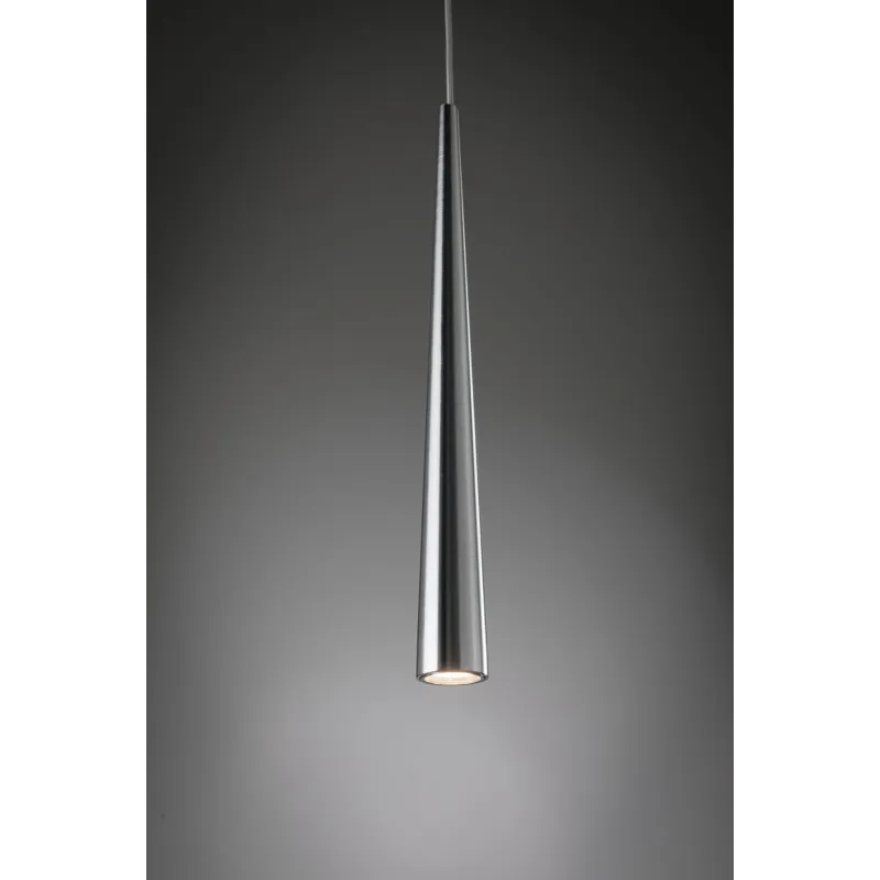 Suspension LED Gutta 1x7W Alu brossé 230V Métal - Pas cher