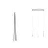 Suspension LED Gutta 3x7W Alu brossé 230V Métal - Pas cher