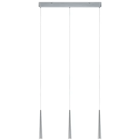 Suspension LED Gutta 3x7W Alu brossé 230V Métal - Pas cher