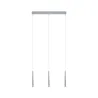 Suspension LED Gutta 3x7W Alu brossé 230V Métal - Pas cher