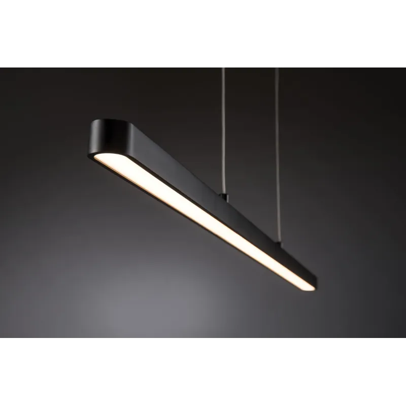 Susp. Lento grad LED 1x42W Noir/ Alu 230V Aluminium/Synthétique - P...