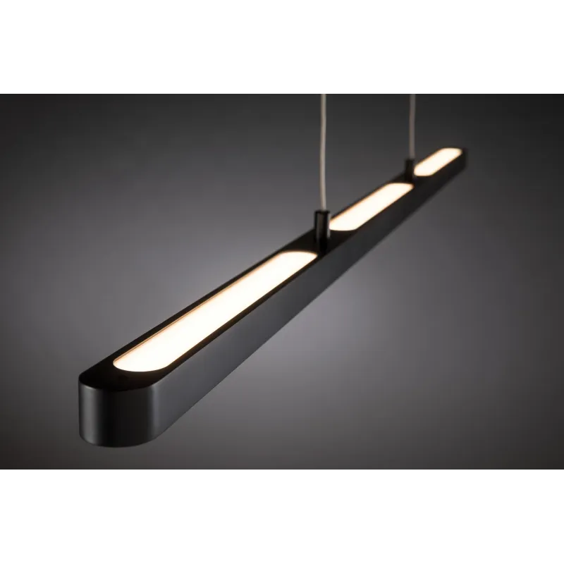 Susp. Lento grad LED 1x42W Noir/ Alu 230V Aluminium/Synthétique - P...