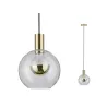 Suspension Neordic Esben max1x20W E27 Clair/laiton brossé 230V, ver...