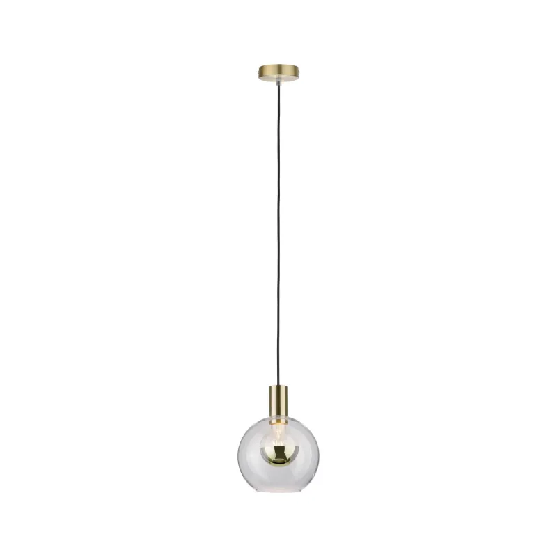 Suspension Neordic Esben max1x20W E27 Clair/laiton brossé 230V, ver...