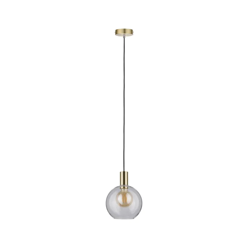 Suspension Neordic Esben max1x20W E27 Clair/laiton brossé 230V, ver...