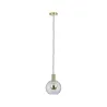 Suspension Neordic Esben max1x20W E27 Clair/laiton brossé 230V, ver...