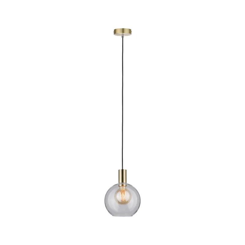 Suspension Neordic Esben max1x20W E27 Clair/laiton brossé 230V, ver...