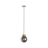 Suspension Neordic Linja max1x20W E27 Ver fumé/Lait br 230V Miroir/...