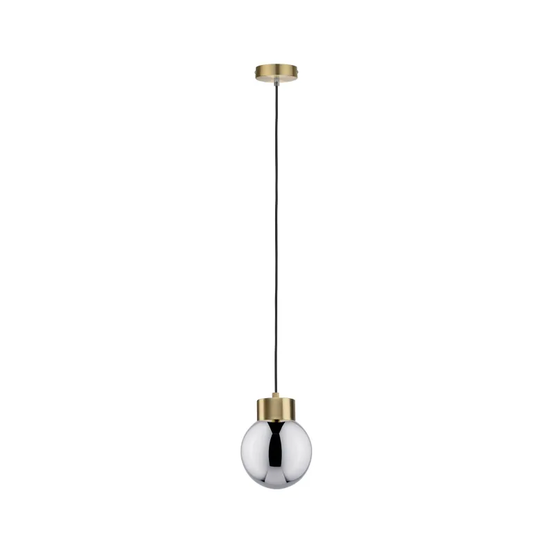 Suspension Neordic Linja max1x20W E27 Ver fumé/Lait br 230V Miroir/...