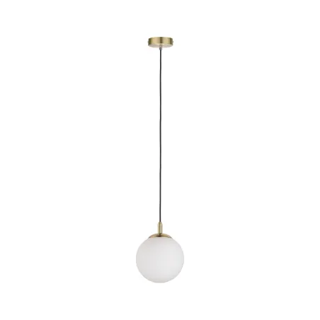 Suspension Neordic Menja max1x20W E27 Blanc/laiton brossé 230V, ver...