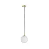 Suspension Neordic Menja max1x20W E27 Blanc/laiton brossé 230V, ver...