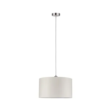 Suspension Tessa max 1x60W E27 Crème Acier brossé 230 V, métal/tiss...